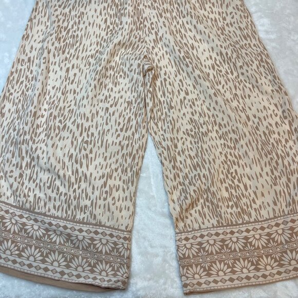 O'Neill Camile Jumpsuit Women's Size Large Viscose Pockets Neutral Lightweight - Picture 10 of 15